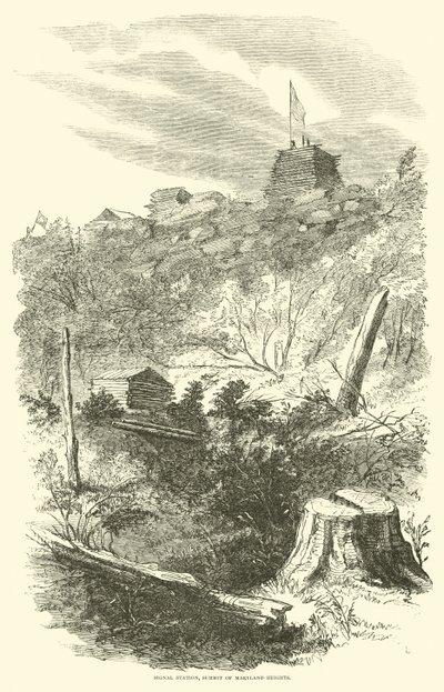 Sinyal istasyonu, Maryland Heights Zirvesi, Eylül 1862 by American School