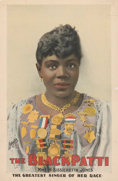 Sissieretta Jones, aynı zamanda "Kara Patti" olarak da bilinir, 1899 by American School