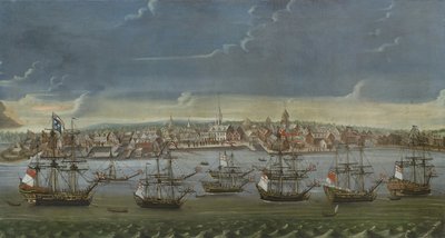 New York Şehri Güneydoğu Beklentisi, c.1756-7 by American School