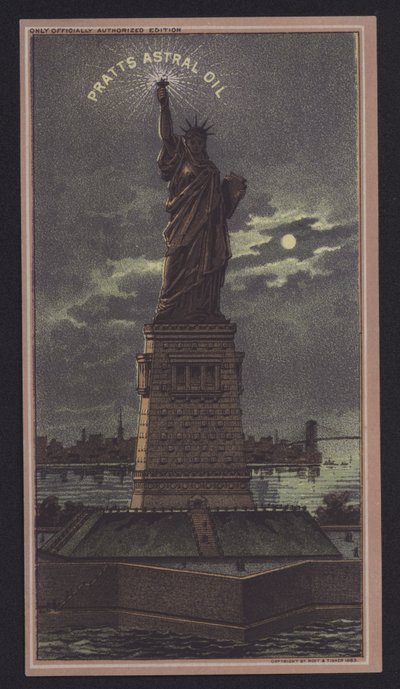 Geceleri Özgürlük Heykeli, Pratts Astral Oil by American School
