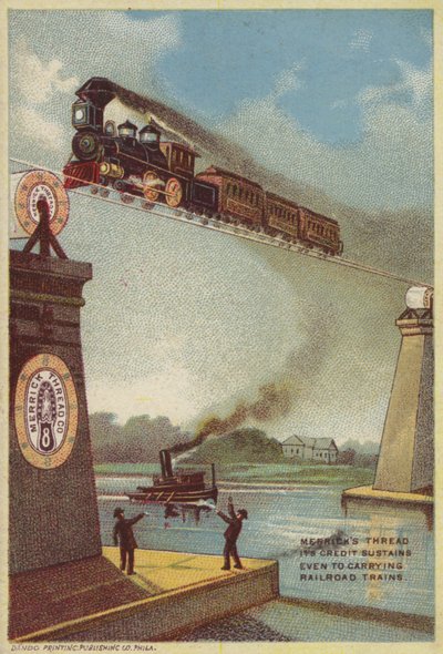 Buharlı Tren Nehri Geçerken by American School