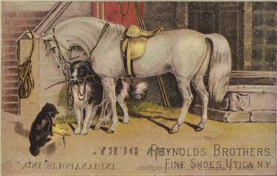 Çoban köpeği ile bağlı at by American School
