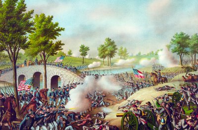 Antietam Savaşı, 1862 by American School
