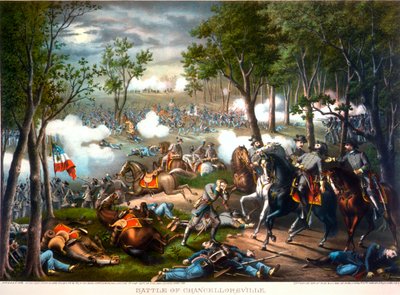 Chancellorsville Savaşı, Virginia, 1863 by American School
