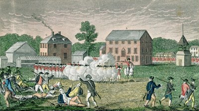 Lexington Savaşı, 19 Nisan 1775, John Warner Barber tarafından 