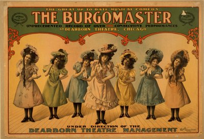 Burgomaster, c.1899 (renkli litografi) by American School