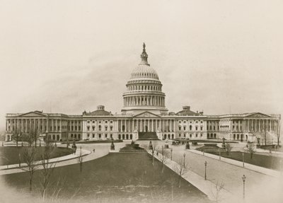 Capitol, Washington (fotogravür) by American School