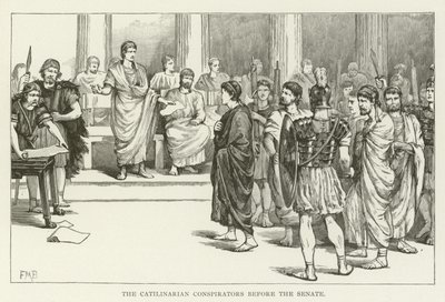 Senato önünde Catilinarian Komplocular by American School