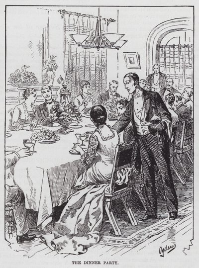 Akşam Yemeği Partisi (gravür) by American School