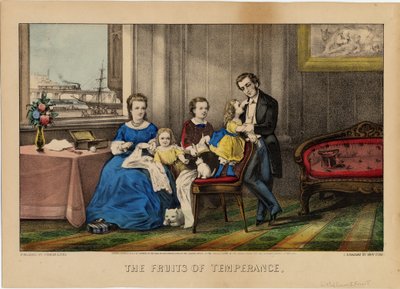 Temperance Meyveleri, pub. Currier & Ives tarafından, 1870 by American School