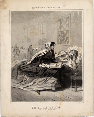 Eve Mektup, Kampanya Eskizlerinden bir örnek, 1863 by American School