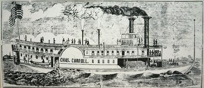 Mississippi yan tekerlekli 'Chas. carroll' by American School
