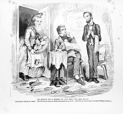 Monitör tehlikede veya, Her Şey İyi Sonu İyi, c.1862 by American School
