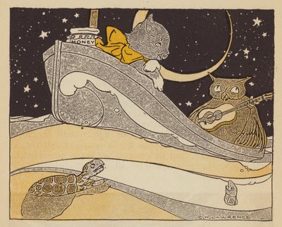 Baykuş ve Pussycat (renkli taş) by American School