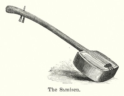 Samisen (gravür) by American School