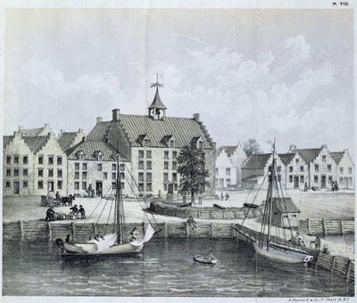 The Stadthuys of New York 1679, Corner of Pearl Street ve Coentijs Slip, Journal of a Voyage to New York 1679-80, Jasper Danckaerts (d.1639) ve Peter Sluyter (1645-1722), 1867