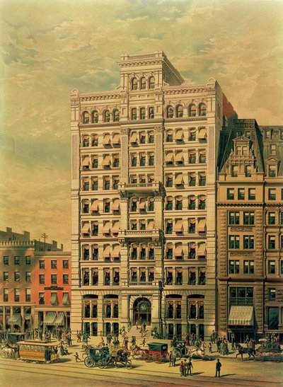 Standart Petrol Şirketi Binası, 26 Broadway, New York, pub. Root ve Tinker tarafından, 1886 by American School