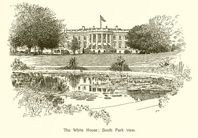 Beyaz Saray; Güney Parkı manzarası by American School