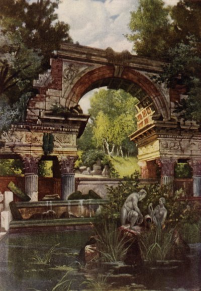 Schonbrunn bahçeleri (renkli taş) by American School