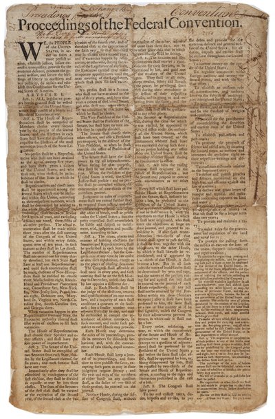 ABD Anayasası, c.10 Eylül 1787 (ayrıca bkz. GLC 696084) by American School