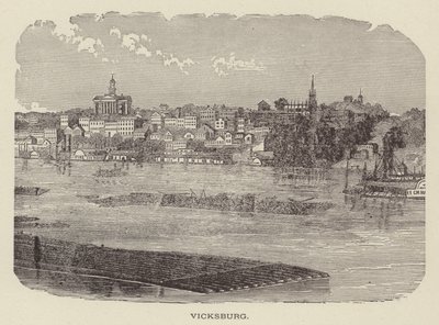 Vicksburg, Mississippi, ABD (gravür) by American School