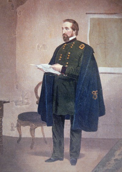 William Starke Rosencrans (1819-98) (renkli taş) by American School