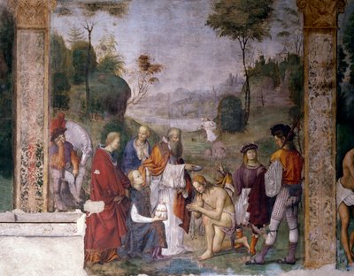 Kediotu vaftizi by Amico Aspertini
