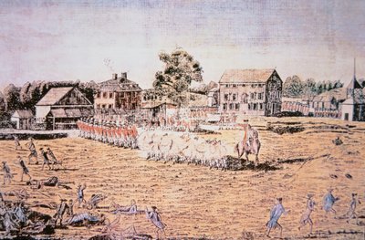 Lexington Savaşı by Amos (after) Doolittle