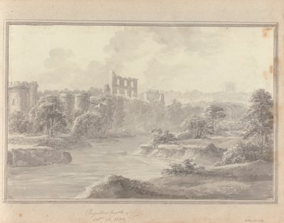 İngiltere, İskoçya ve Galler'deki Görüntüler: Chepstow Kalesi, 15 Ekim 1802 by Amos Green