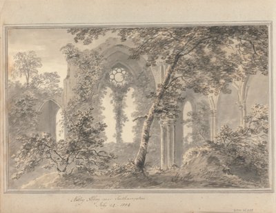 İngiltere, İskoçya ve Galler'deki Görüntüler: Southampton yakınlarındaki Netley Manastırı, 24 Temmuz 1804 by Amos Green