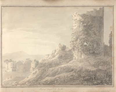 İngiltere, İskoçya ve Galler'deki Görüntüler: Caerphilly Kalesi'nin Bir Kısmı by Amos Green