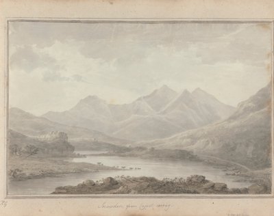 İngiltere, İskoçya ve Galler'deki Görüntüler: Capel Cerrig'den Snowdon by Amos Green