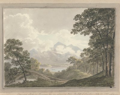 İngiltere, İskoçya ve Galler'deki Görüntüler: Skodow ve çevresi üzerindeki geçici etki, Lowdoor'un düşüşünden dönerken, 30 Temmuz 1805 by Amos Green
