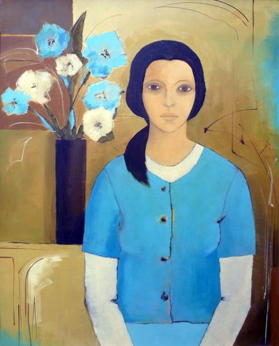 Çiçekli Madonna by Ana Bianchi
