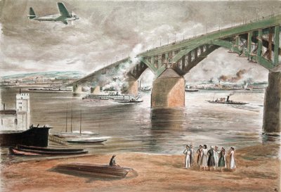 Gorki Köprüsü, 1937. by Anatoly Andreyevich Suvorov