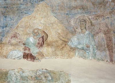 Balam ve melek by Ancient Russian frescos