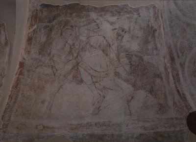 Ayı Avı, 11. yüzyıl by Ancient Russian frescos