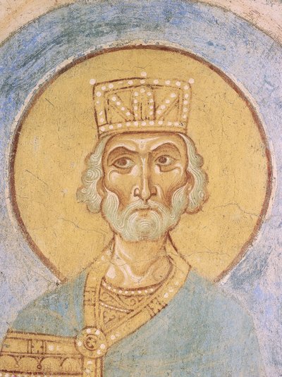 Kral David, 12. yüzyıl by Ancient Russian frescos