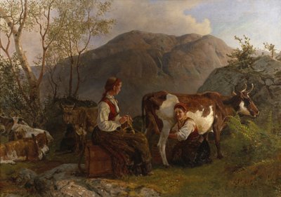 İnekler ile sütçü kızlar by Anders Askevold