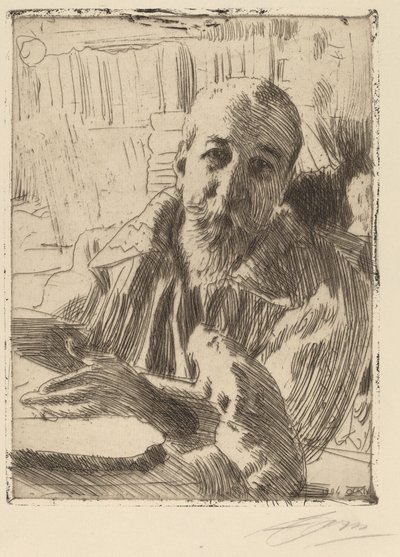 Anatole Fransa, 1906. by Anders Leonard Zorn