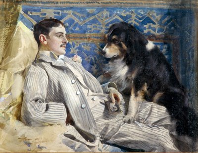 Clarence Barker (ö. 1896 - Amerikalı piyanist ve besteci) - Zorn, Anders Leonard (1860-1920) tarafından. Kağıt üzerine sulu boya, boyut: 35x46 by Anders Leonard Zorn