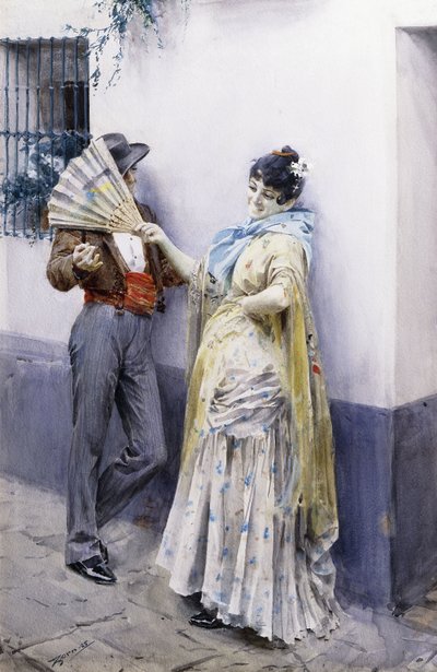 Flört, 1885 by Anders Leonard Zorn