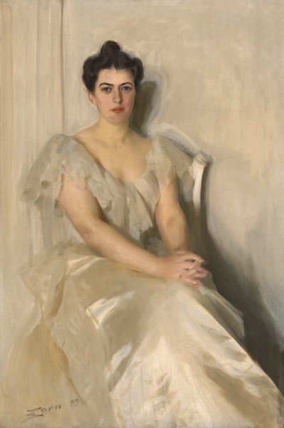 Frances Folsom Cleveland, 1899. by Anders Leonard Zorn