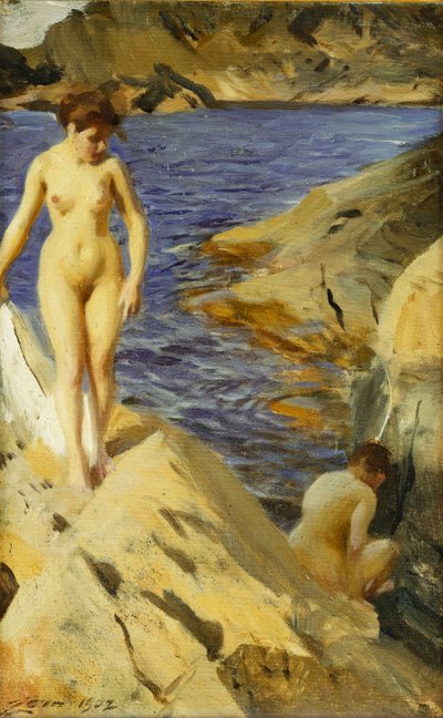 çıplaklar; gece, 1902 by Anders Leonard Zorn