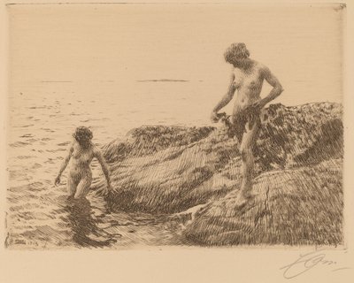 Denize Doğru Skerries, 1913. by Anders Leonard Zorn