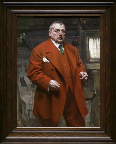 Kırmızılı otoportre by Anders Leonard Zorn