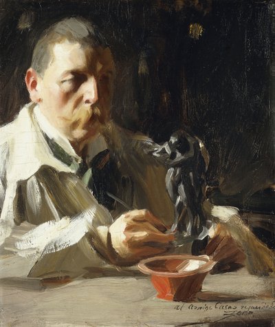 Faun ve Peri ile otoportre, 1895 by Anders Leonard Zorn