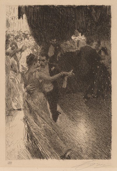 Vals, 1891. by Anders Leonard Zorn