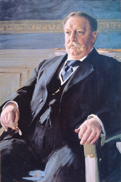 William H. Taft (1857-1930) (renkli taş) by Anders Leonard Zorn