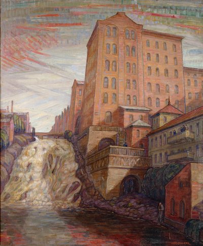 Foss Bira Fabrikası (tuval üzerine yağlıboya) by Anders Svarstad